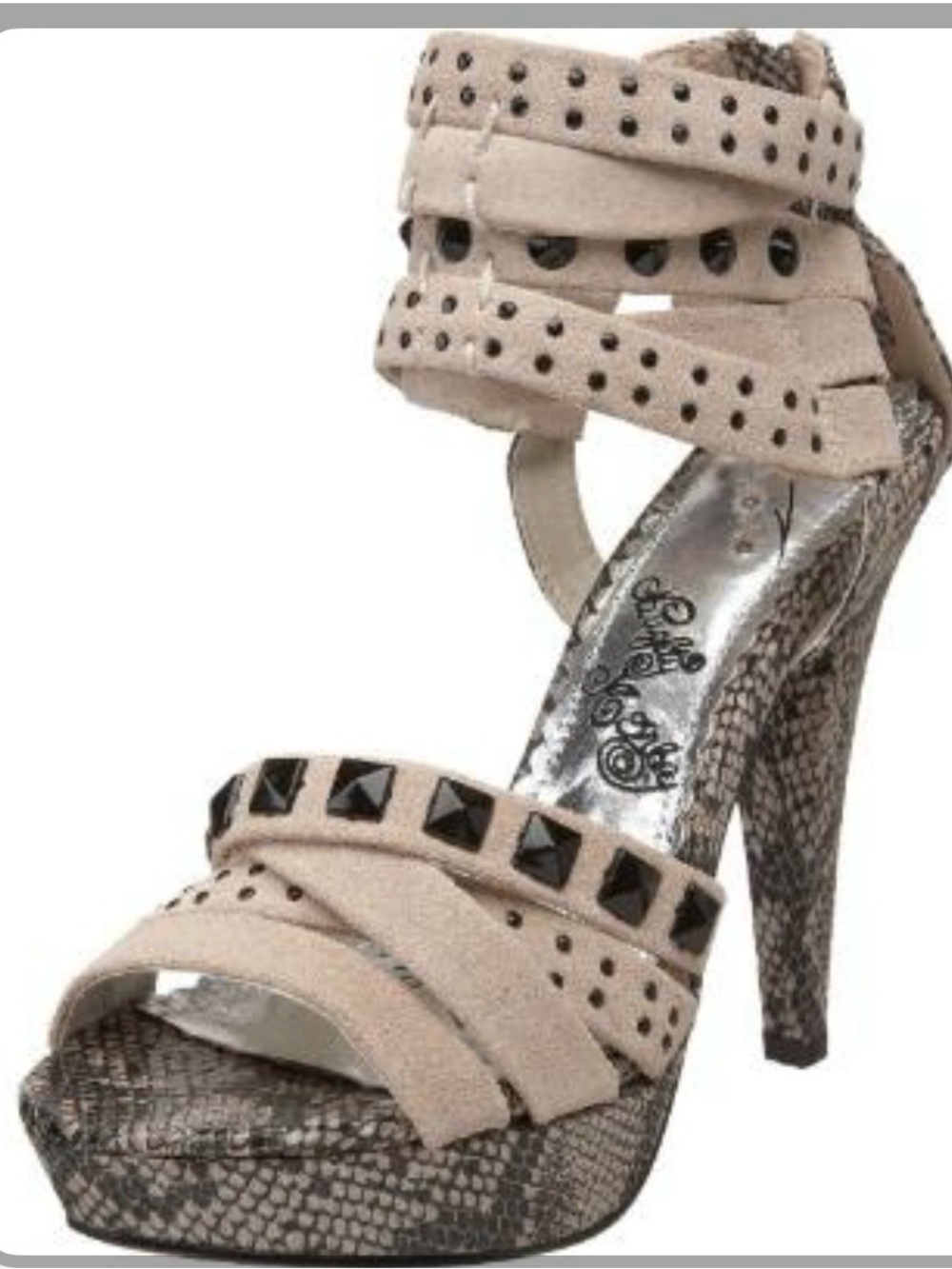 Naughty Monkey snakeskin heals 2000s